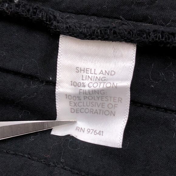 J Jill Pure Elements Womens Plus Size 2X Jacket Seersucker Open Pockets Black - Picture 14 of 16